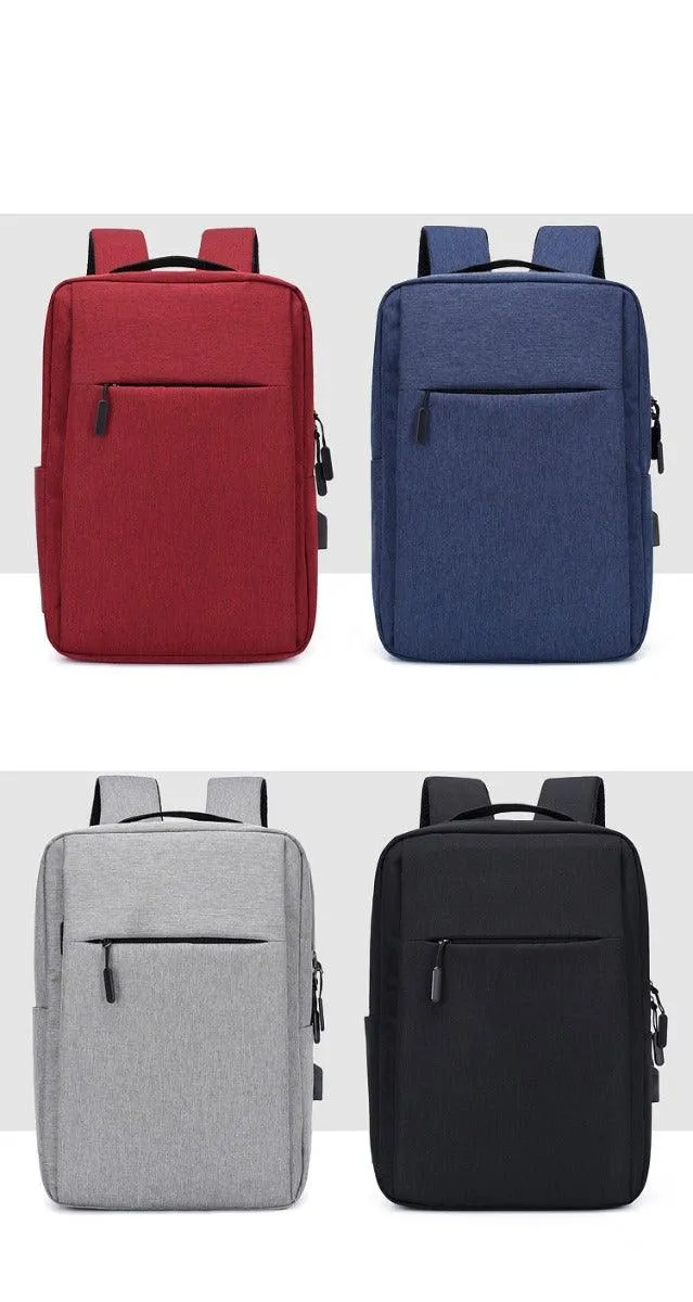 Smart Anti-Theft Oxford Backpack With Usb Charging Ports Bag-Black