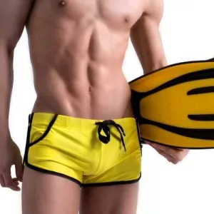 Solid Color Boxers Trunks