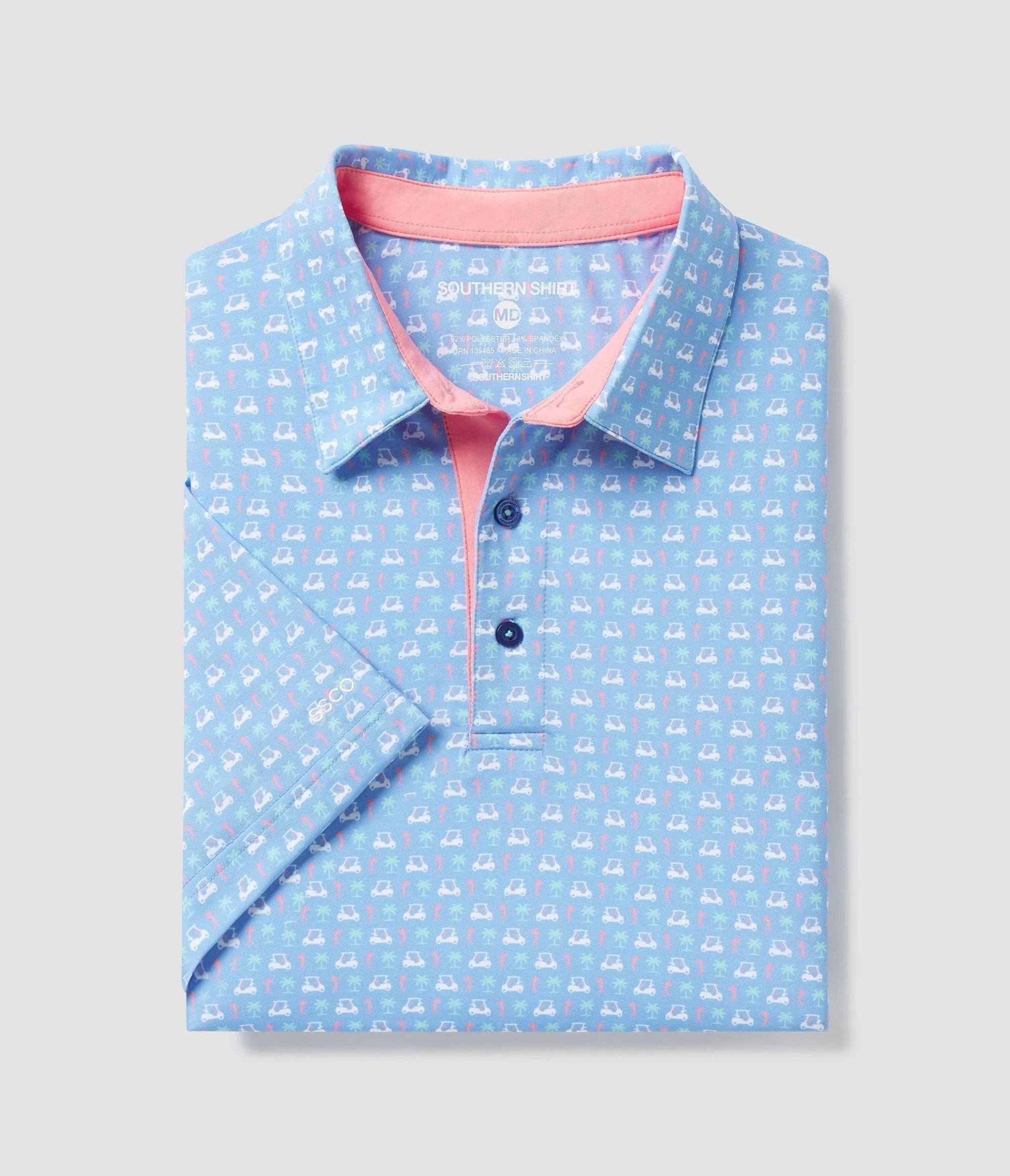 SOUTHERN SHIRT CO. PAR FORE PRINTED POLO