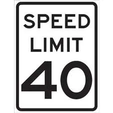 Speed Limit 40 Sign/ Buy online