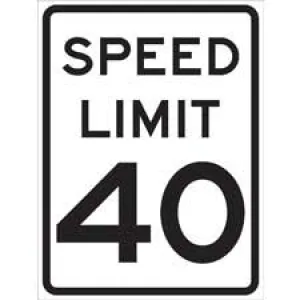 Speed Limit 40 Sign/ Buy online
