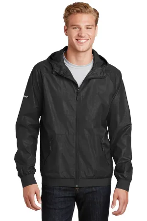 Sport-Tek¨ Embossed Hooded Wind Jacket. JST53