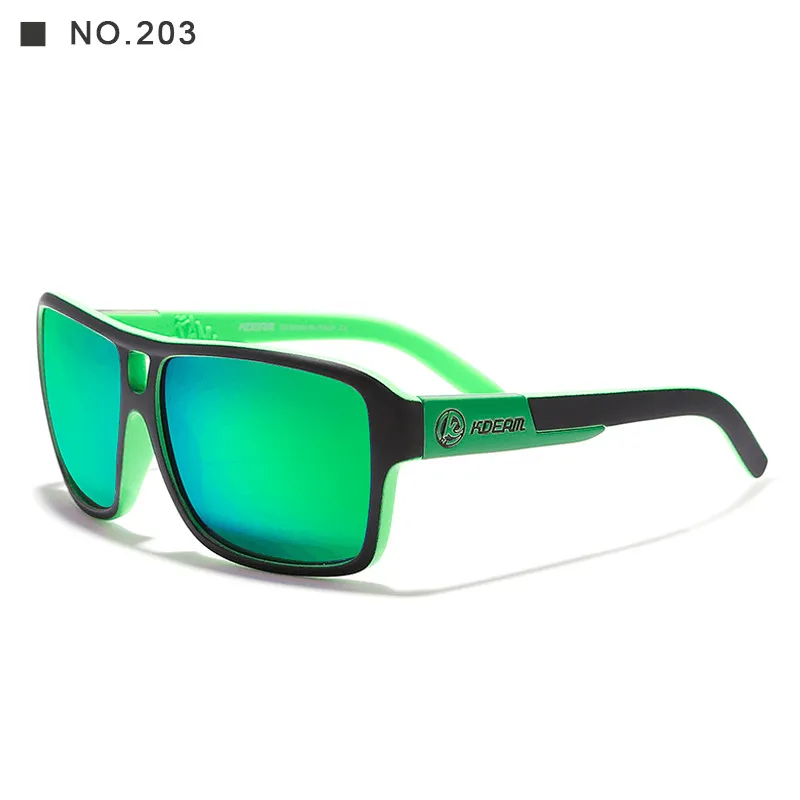 Square Sports Polarized Sunglasses European and American Colorful Big Frame Cycling Glasses