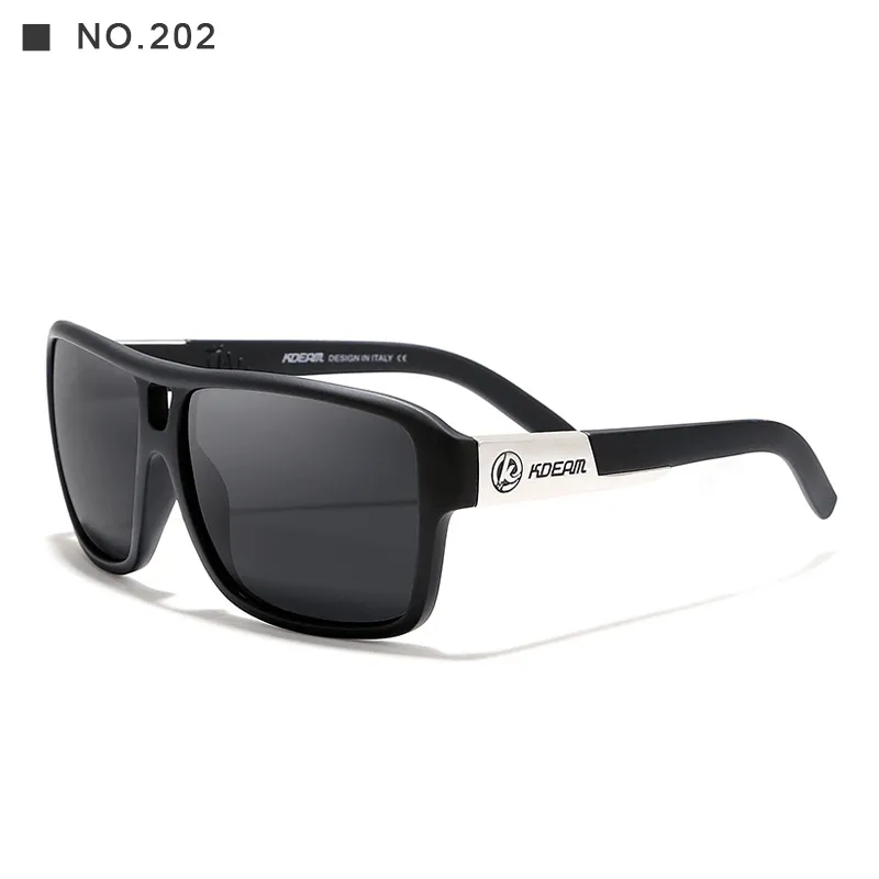 Square Sports Polarized Sunglasses European and American Colorful Big Frame Cycling Glasses