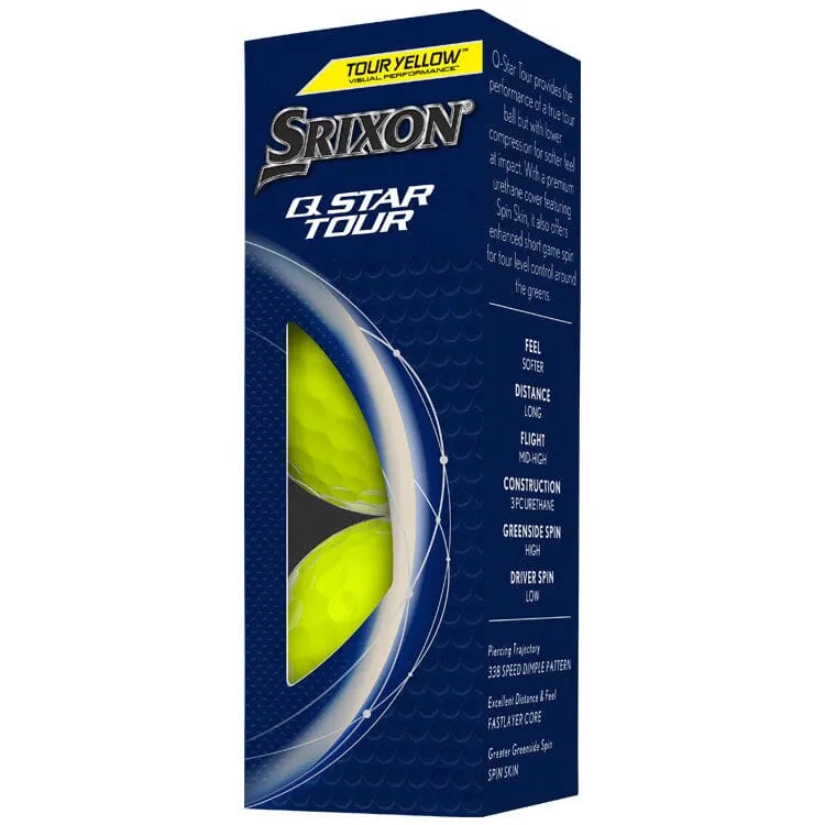 Srixon Q Star Tour Yellow Golf Balls 12Pk