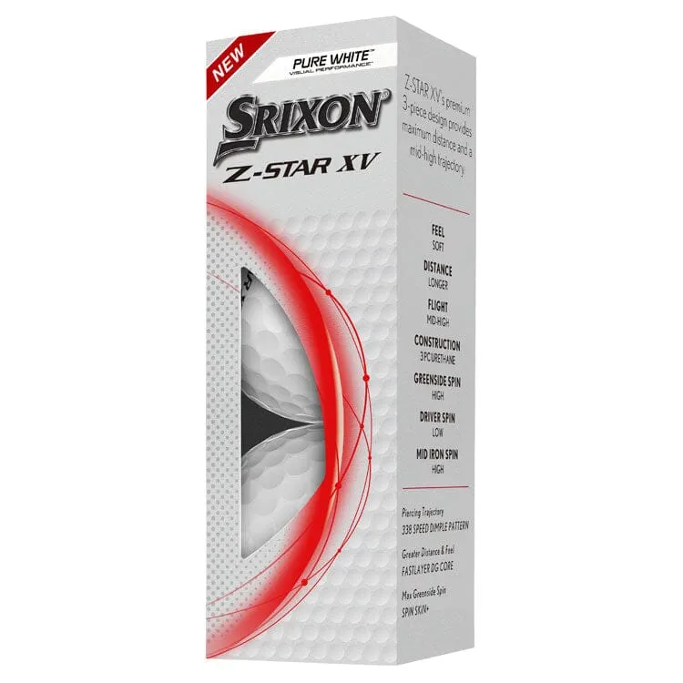 Srixon Z Star XV White Golf Balls 12Pk