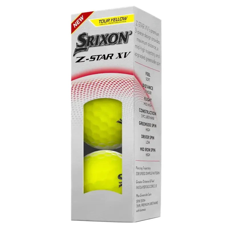 Srixon Z Star XV Yellow Golf Balls 12Pk