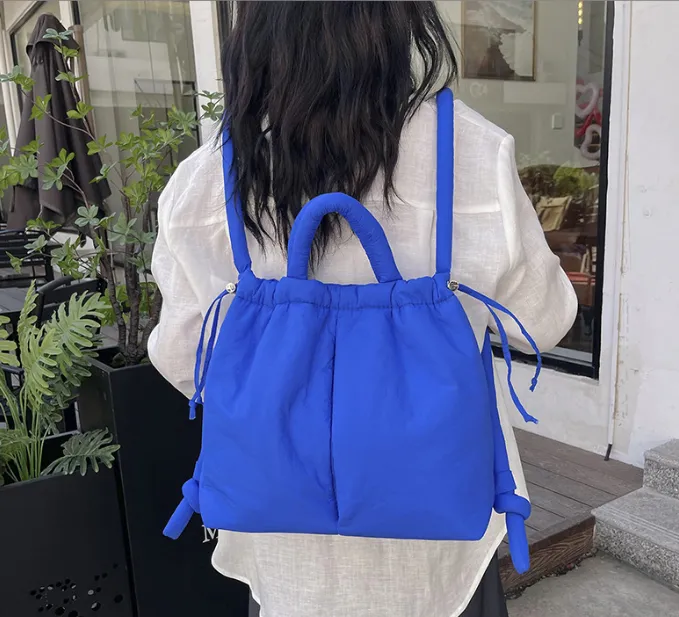 Stevie - Nylon Puff Tote & Backpack