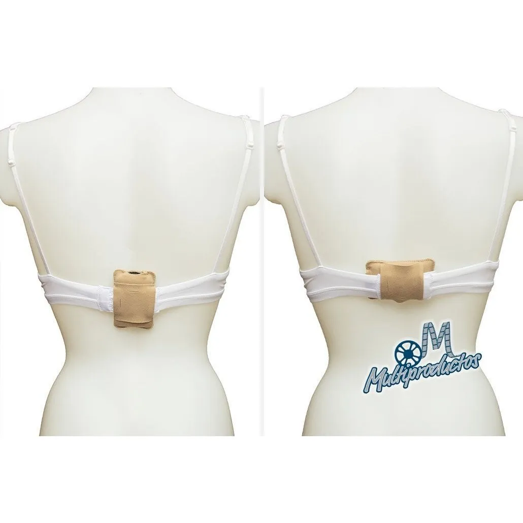 Strap Belt Puffy Pouch, Beige