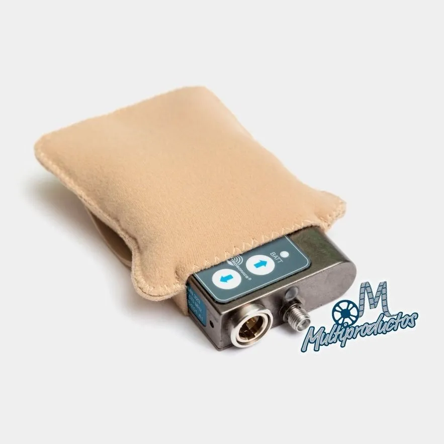 Strap Belt Puffy Pouch, Beige