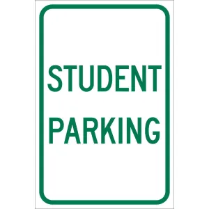 Student Parking Sign/ Buy online