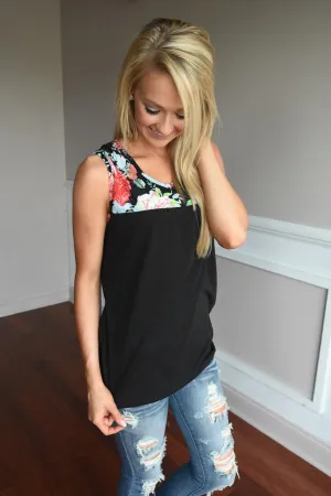 Summer Picnic Tank ~ Black