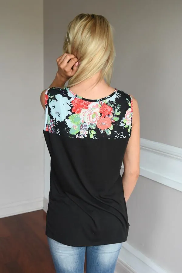 Summer Picnic Tank ~ Black