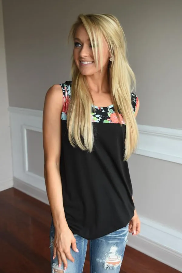 Summer Picnic Tank ~ Black