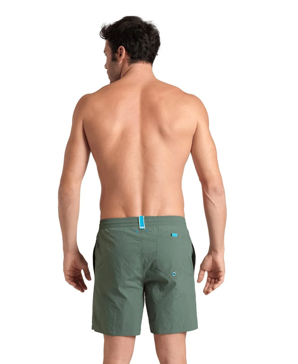 Sundbuxur Herra Arena Beach Boxer Solid - Grænar