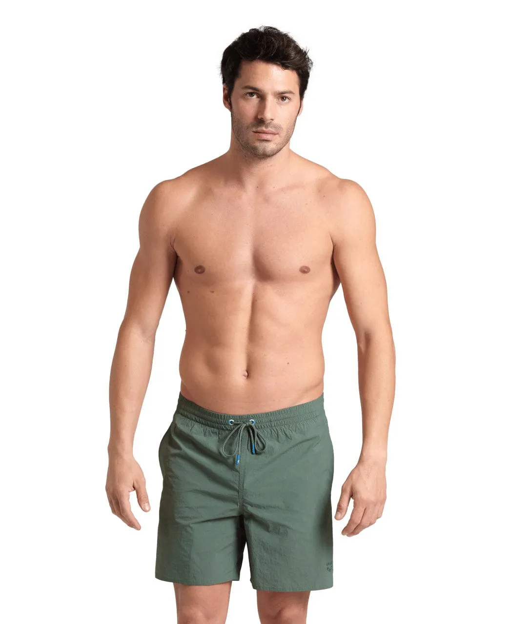 Sundbuxur Herra Arena Beach Boxer Solid - Grænar