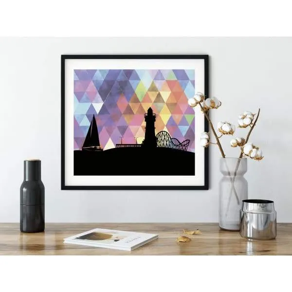 Sylvan Beach, New York geometric skyline