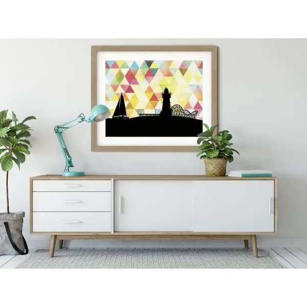 Sylvan Beach, New York geometric skyline