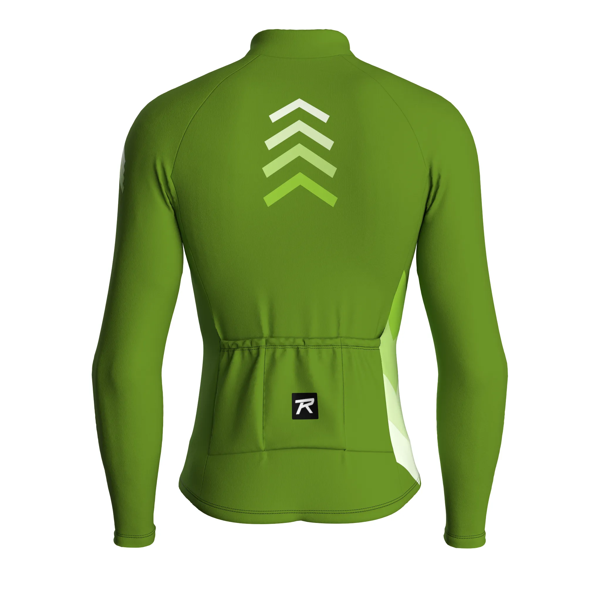 Synth Wave | Khaki Green Male Long Sleeves Jersey