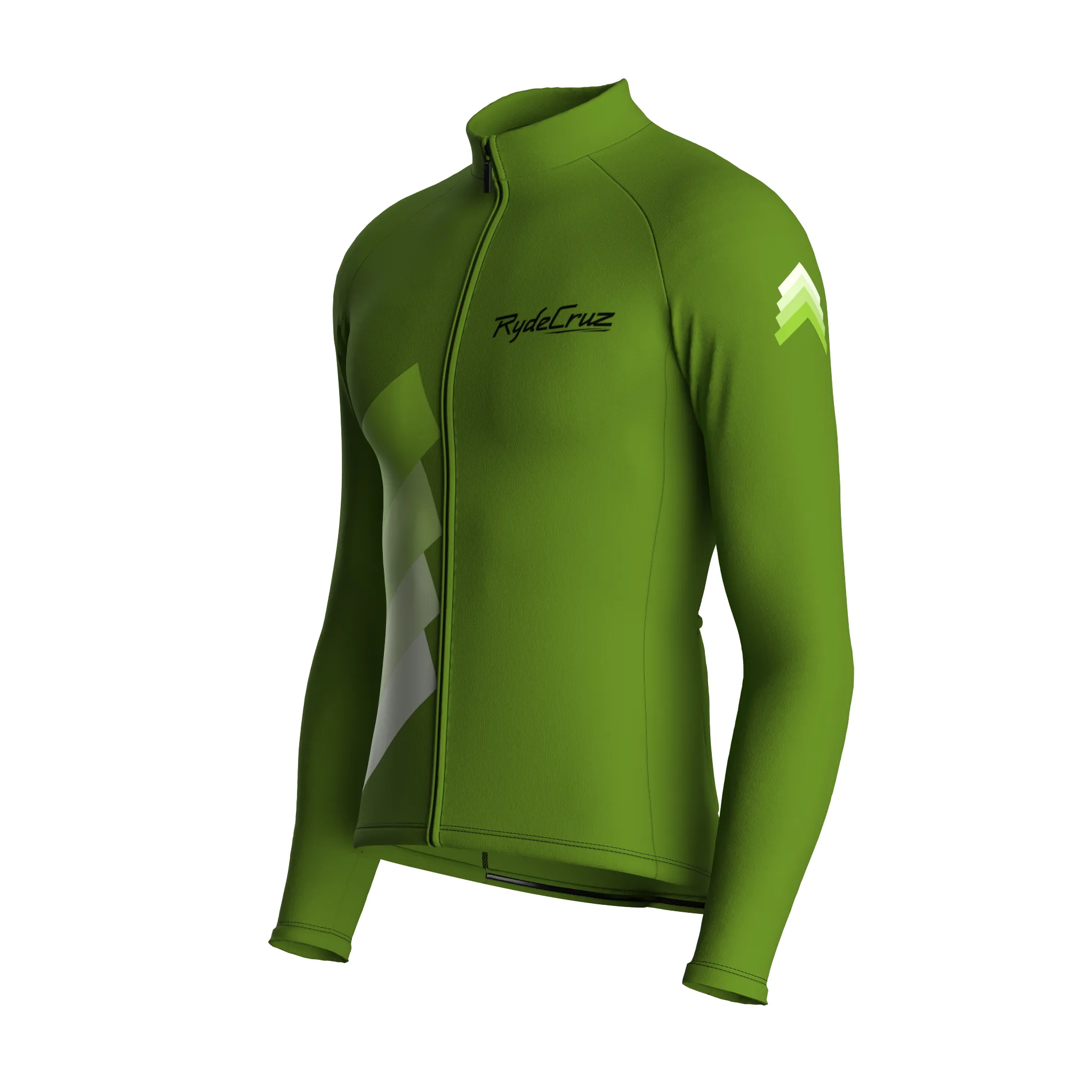 Synth Wave | Khaki Green Male Long Sleeves Jersey