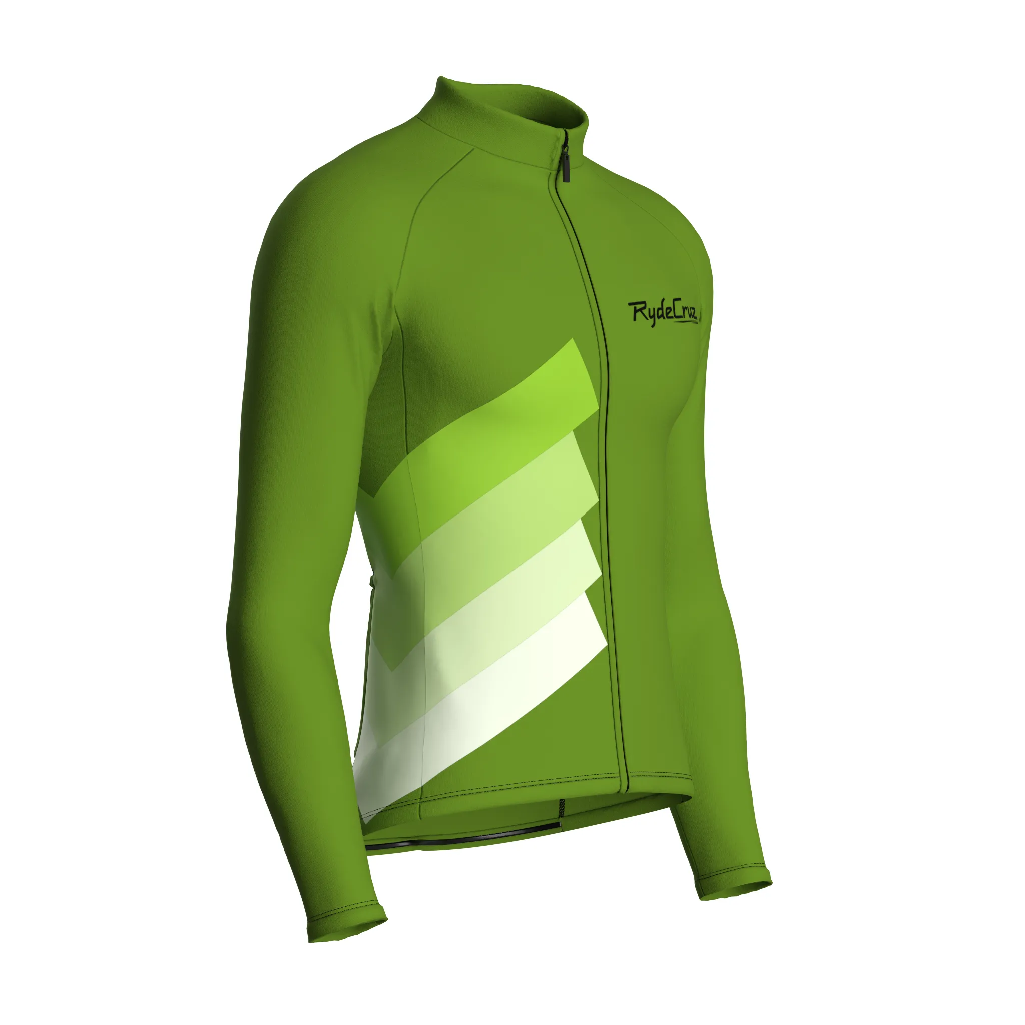 Synth Wave | Khaki Green Male Long Sleeves Jersey