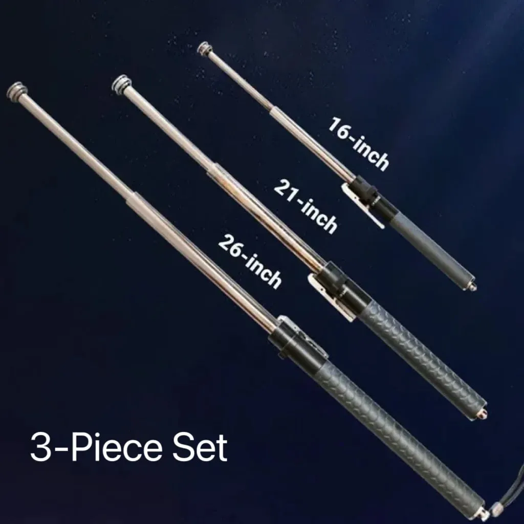 TactiHike  |Enhanced Automatic Retractable Self-Defense Hiking Stick