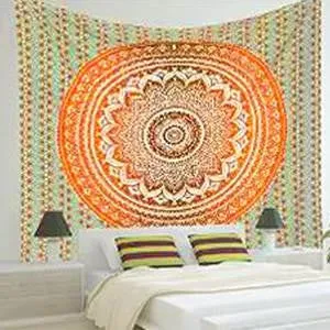 Tapestry Wall Hanging Multifunctional Tapestry Boho Printed Bedspread Cover Mat Blanket Picnic cloth