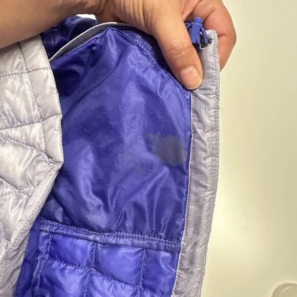 The North Face Thermoball Puffer Jacket Light Purple Size S‎ Packable Full Zip