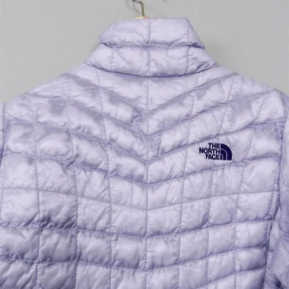 The North Face Thermoball Puffer Jacket Light Purple Size S‎ Packable Full Zip