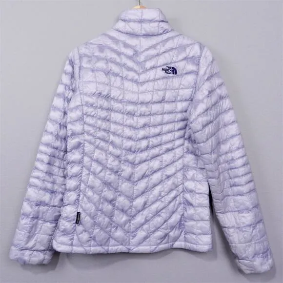 The North Face Thermoball Puffer Jacket Light Purple Size S‎ Packable Full Zip
