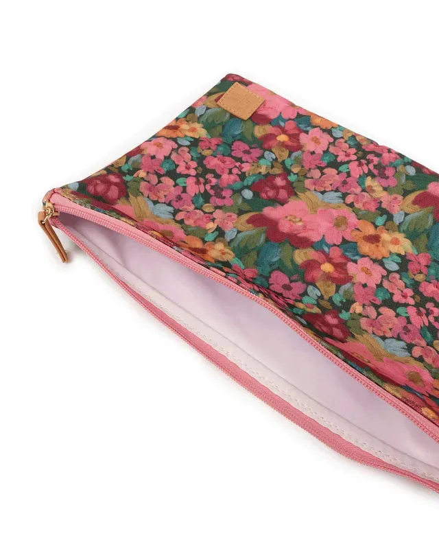 THE SOMEWHERE CO : Luxe Wet Bag - Amongst The Flowers