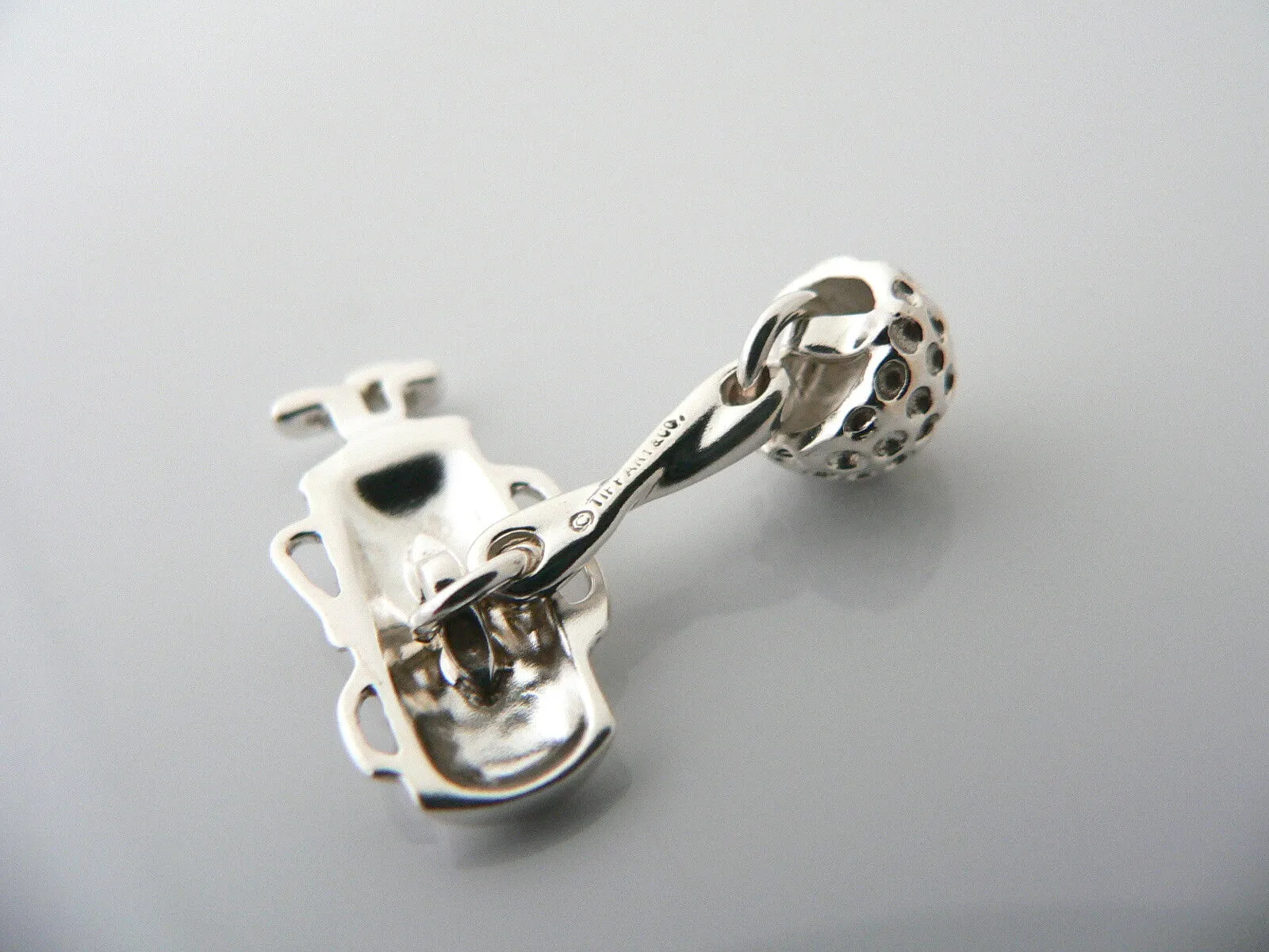 Tiffany & Co Golf Cuff Links Golf Ball Set Cuff Link Cufflink Gift Love Pouch