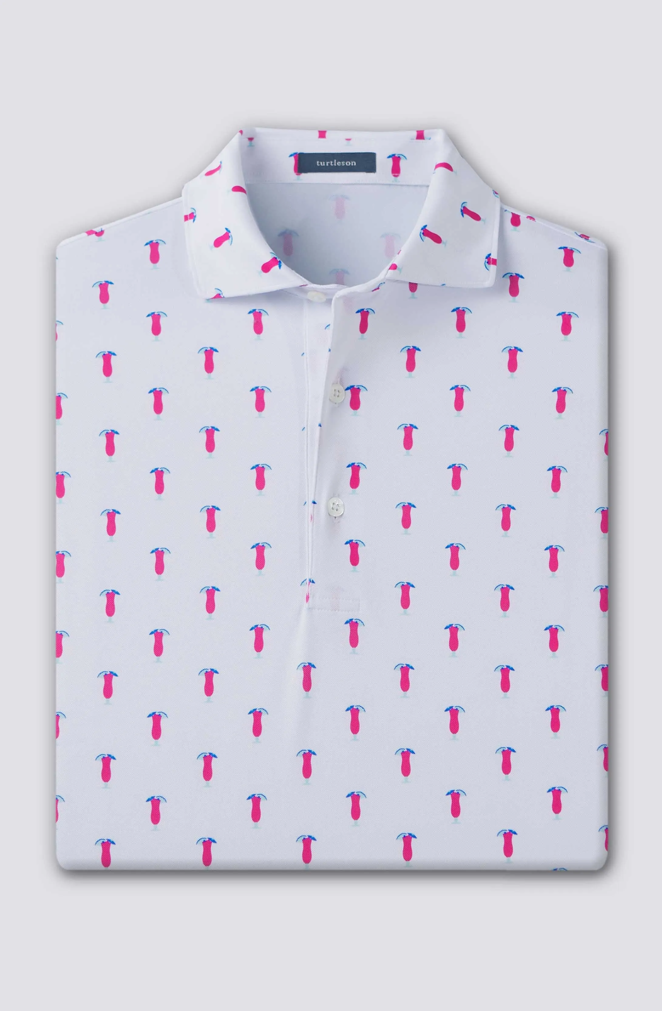 Tipp Performance Polo - White/Plumeria Tipp