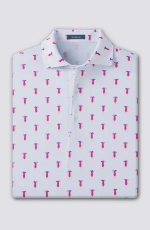 Tipp Performance Polo - White/Plumeria Tipp