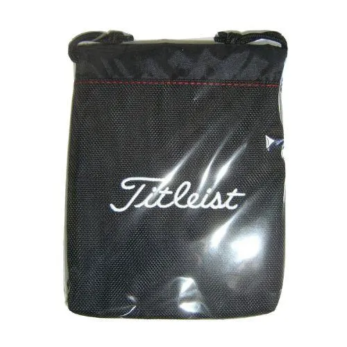 Titleist Fleece Lined Valuables Golf Pouch Black