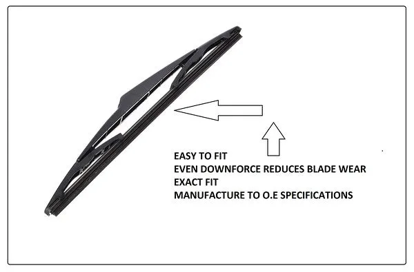 Toyota Picnic 2000-2001 Xtremeauto® Front/Rear Window Windscreen Replacement Wiper Blades