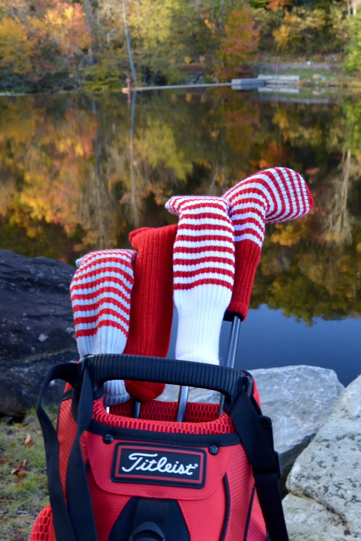 Turquoise and Ruby Pink Club Sock Golf Headcover