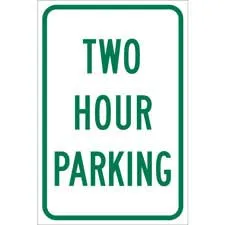Two Hour Parking Sign/ Buy online