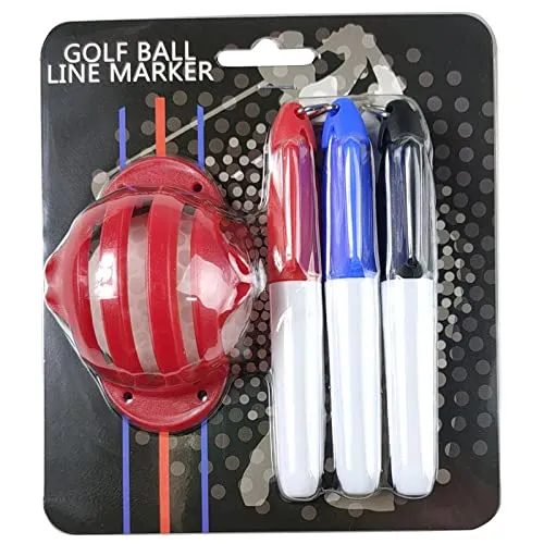 UJEAVETTE® Golf Ball Line Marker Alignment Tool Stencil Maker Golf Accessories Red|Golf Cap|Balls for Men|Kit Gloves|Shoes Set|Toy Stick|Course Items|Book|Sweater|Grass Seeds|Home|Mini|Miniature Club