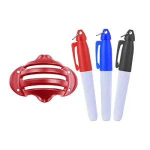 UJEAVETTE® Golf Ball Line Marker Alignment Tool Stencil Maker Golf Accessories Red|Golf Cap|Balls for Men|Kit Gloves|Shoes Set|Toy Stick|Course Items|Book|Sweater|Grass Seeds|Home|Mini|Miniature Club