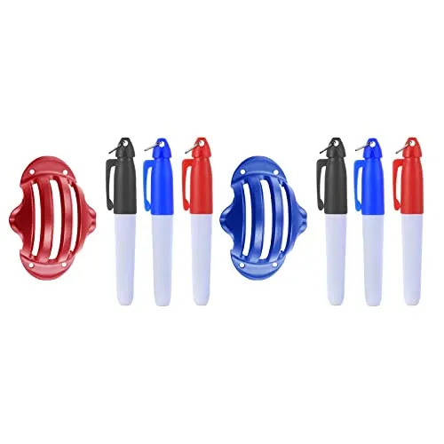 UJEAVETTE® Golf Ball Line Marker Alignment Tool Stencil Maker Golf Accessories Red|Golf Cap|Balls for Men|Kit Gloves|Shoes Set|Toy Stick|Course Items|Book|Sweater|Grass Seeds|Home|Mini|Miniature Club