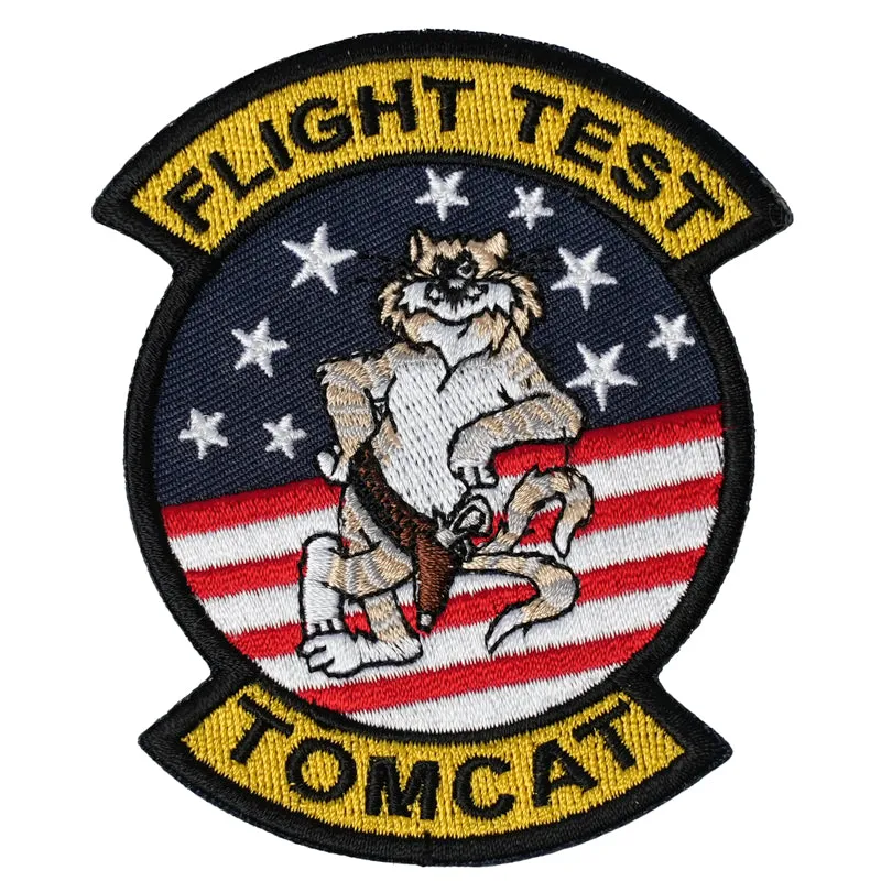 US Military USN F-14 Tomcat Fighter Test Iron On Patch
