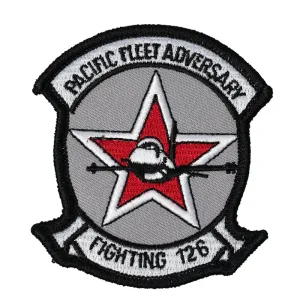US Military USN Pacific Fleet Adversary Fighting 126 Iron On Patch