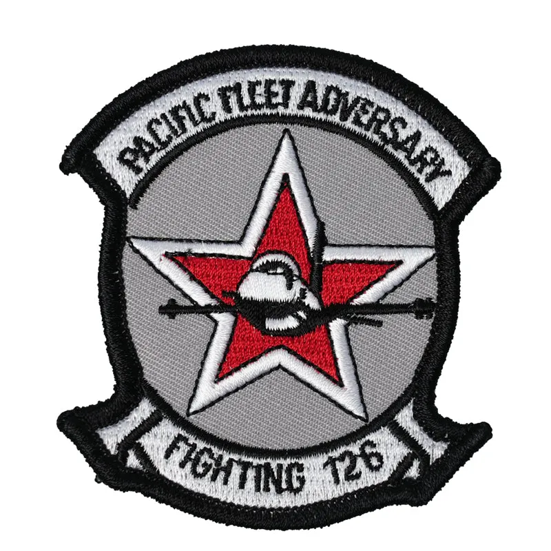 US Military USN Pacific Fleet Adversary Fighting 126 Iron On Patch