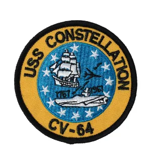 US Military USN USS Constellation T767 1967 CV-64 Iron On Patch