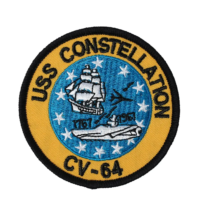 US Military USN USS Constellation T767 1967 CV-64 Iron On Patch