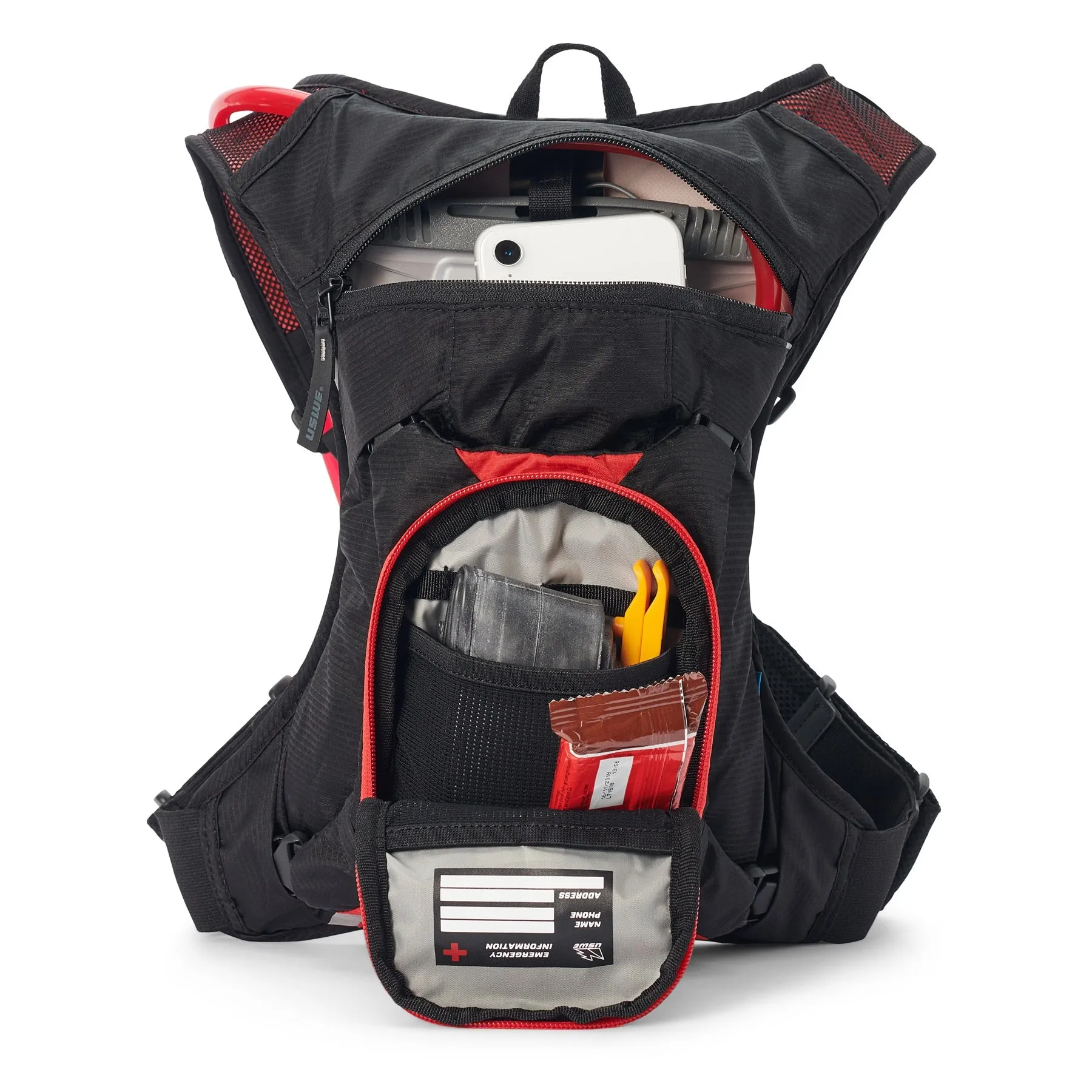 USWE MTB Hydro 3L Hydration System Backpack - Black/USWE Red