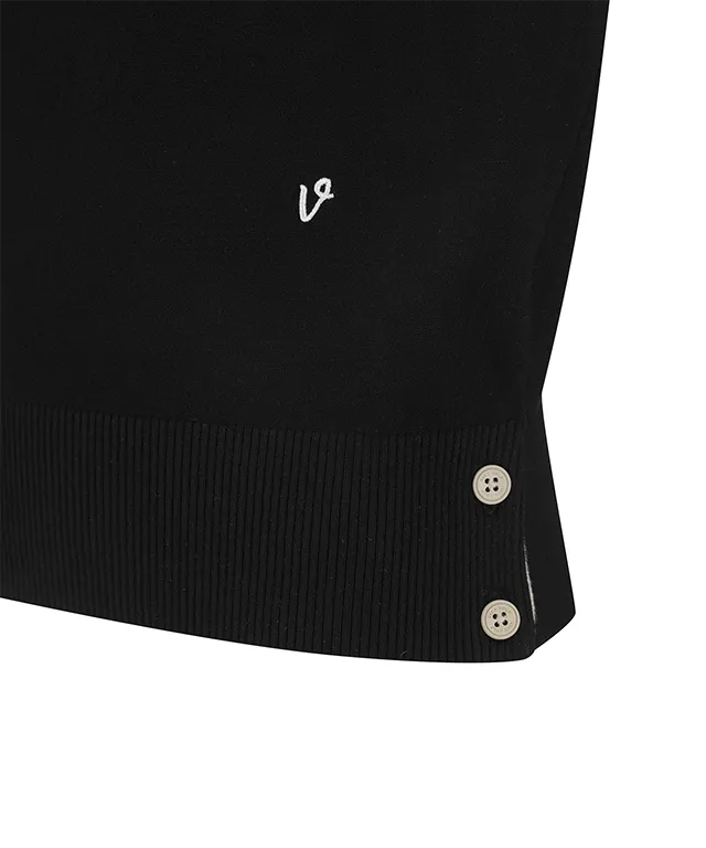 Vice Golf Atelier Women's V-Neck Sweater Vest - Black