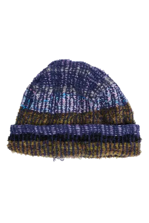 VITELLI PURPLE PLAID WINTER HAT