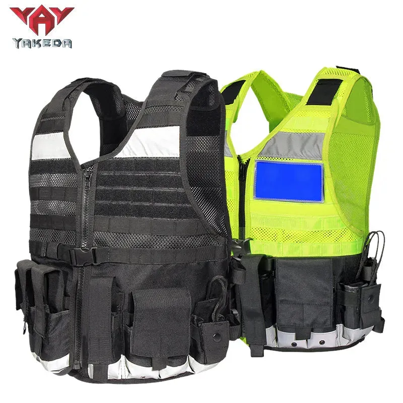 VT-1065 Yakeda Custom Stab-Resistant Reflective Vest Outdoor Molle System Onboard Safety Tactical Vest